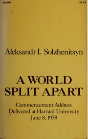 Cover of A World Split Apart