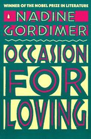 Cover of Occasion for Loving