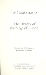 Cover of The History of the Siege of Lisbon
