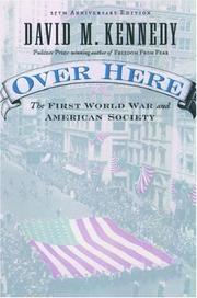 Cover of Over Here: The First World War and American Society