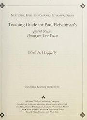 Cover of Joyful Noise: Poems for Two Voices