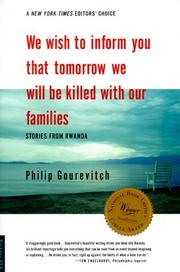 Cover of We Wish to Inform You That Tomorrow We Will Be Killed With Our Families