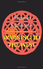 Cover of Warning to the West