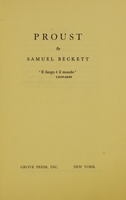 Cover of Proust