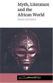 Cover of Myth, Literature and the African World