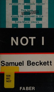 Cover of Not I