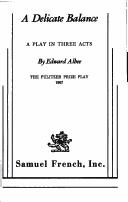 Cover of A Delicate Balance