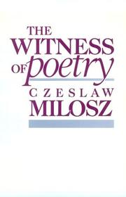 Cover of The Witness of Poetry