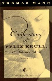 Cover of Confessions of Felix Krull