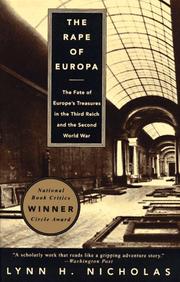 Cover of The Rape of Europa: The Fate of Europe's Treasures in the Third Reich and the Second World War