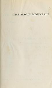 Cover of The Magic Mountain