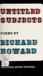 Cover of Untitled Subjects
