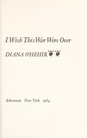 Cover of I Wish This War Were Over