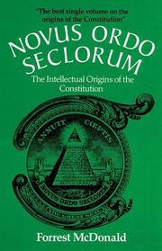 Cover of Novus Ordo Seclorum: the Intellectual Origins of the Constitution
