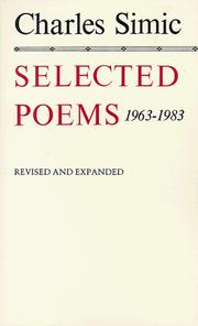 Cover of Selected Poems, 1963-1983