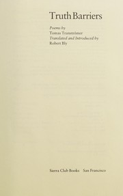 Cover of The Truth Barriers