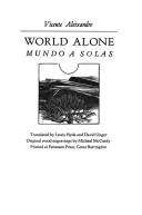 Cover of World Alone