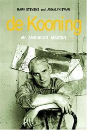 Cover of de Kooning: An American Master