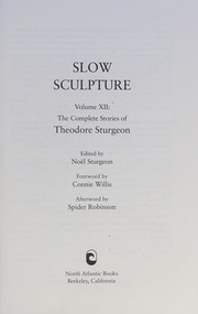 Cover of Slow Sculpture
